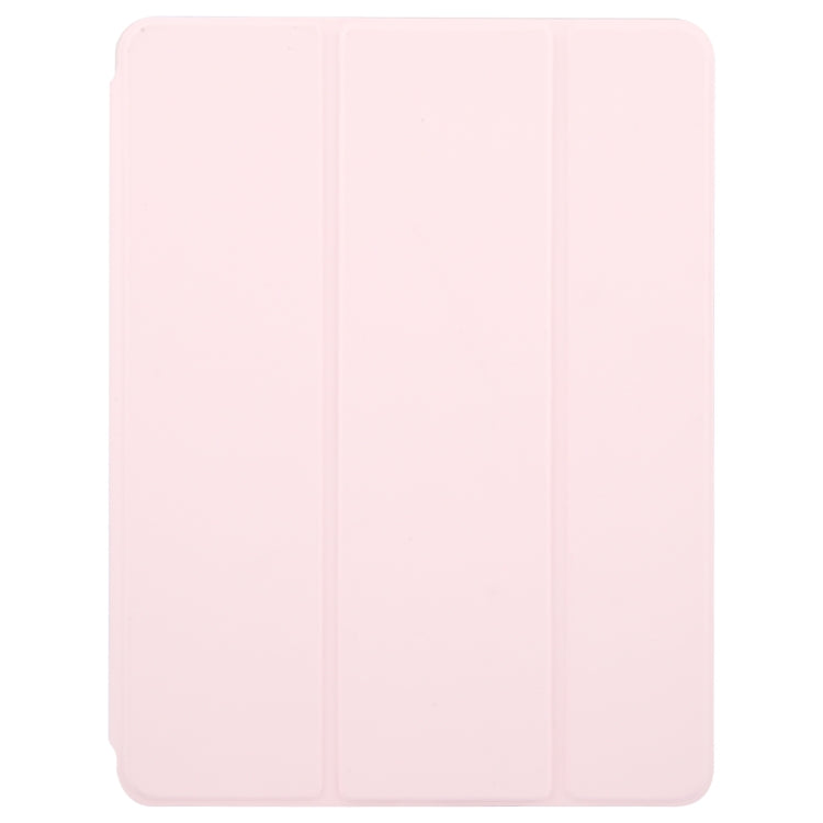 For iPad Pro 11 2024 GEBEI Acrylic TPU 3-folding Rotating Smart Tablet Leather Case withh Pen Slot(Pink) - iPad Pro 11 2024 Cases by GEBEI | Online Shopping UK | buy2fix