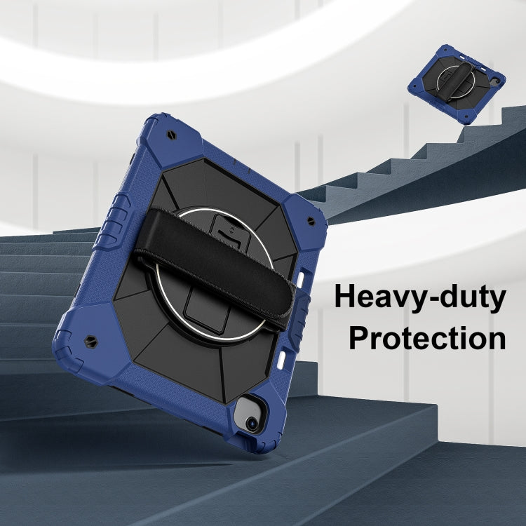 For iPad Air 13 2025 / 2024 Contrast Color Robot Silicone Hybrid PC Tablet Case(Navy Black) - iPad Air 13 2025 / 2024 Cases by buy2fix | Online Shopping UK | buy2fix