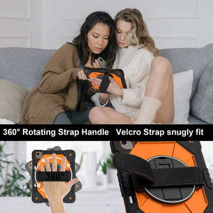 For iPad Air 13 2025 / 2024 Contrast Color Robot Silicone Hybrid PC Tablet Case(Black Orange) - iPad Air 13 2025 / 2024 Cases by buy2fix | Online Shopping UK | buy2fix