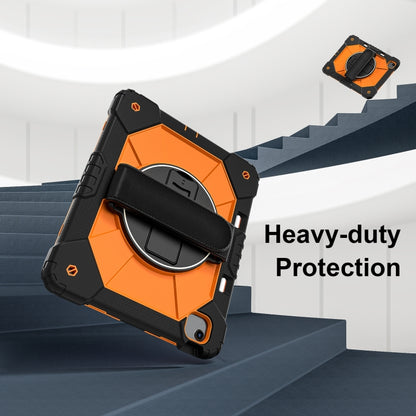 For iPad Air 13 2025 / 2024 Contrast Color Robot Silicone Hybrid PC Tablet Case(Black Orange) - iPad Air 13 2025 / 2024 Cases by buy2fix | Online Shopping UK | buy2fix