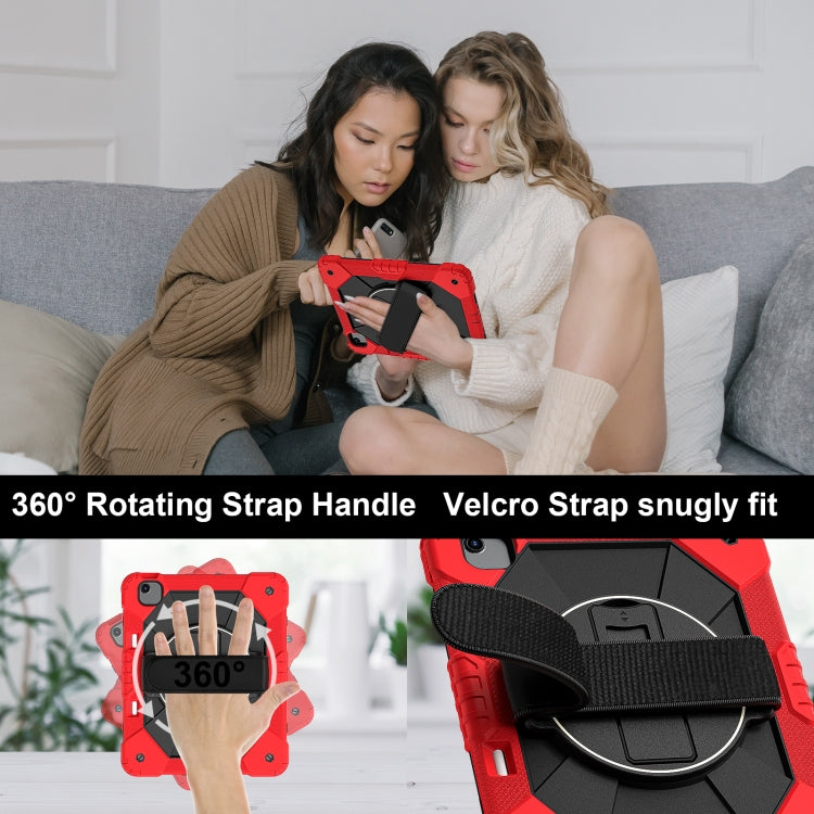 For iPad Air 13 2025 / 2024 Contrast Color Robot Silicone Hybrid PC Tablet Case(Red Black) - iPad Air 13 2025 / 2024 Cases by buy2fix | Online Shopping UK | buy2fix