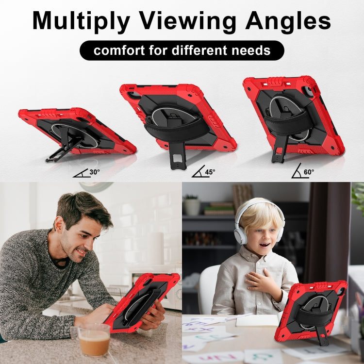 For iPad Air 13 2025 / 2024 Contrast Color Robot Silicone Hybrid PC Tablet Case(Red Black) - iPad Air 13 2025 / 2024 Cases by buy2fix | Online Shopping UK | buy2fix