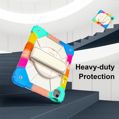 For iPad Air 13 2025 / 2024 Contrast Color Robot Silicone Hybrid PC Tablet Case(Colorful Blue) - iPad Air 13 2025 / 2024 Cases by buy2fix | Online Shopping UK | buy2fix