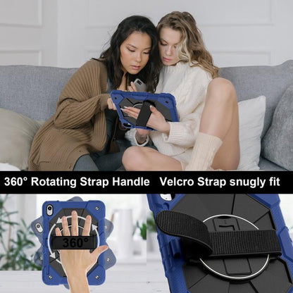 For iPad 2025 / 2022 Contrast Color Robot Silicone Hybrid PC Tablet Case(Navy Black) - iPad 2025 / 2022 Cases by buy2fix | Online Shopping UK | buy2fix