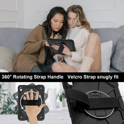 For iPad 2025 / 2022 Contrast Color Robot Silicone Hybrid PC Tablet Case(Black) - iPad 2025 / 2022 Cases by buy2fix | Online Shopping UK | buy2fix