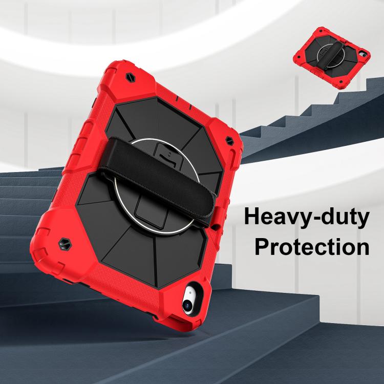 For iPad 2025 / 2022 Contrast Color Robot Silicone Hybrid PC Tablet Case(Red Black) - iPad 2025 / 2022 Cases by buy2fix | Online Shopping UK | buy2fix