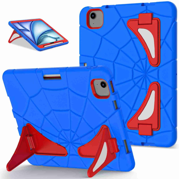 For iPad Air 11 2025 / 2024 Silicone + PC Shockproof Protective Tablet Case(Blue Red) - iPad Air 11 2025 / 2024 Cases by buy2fix | Online Shopping UK | buy2fix