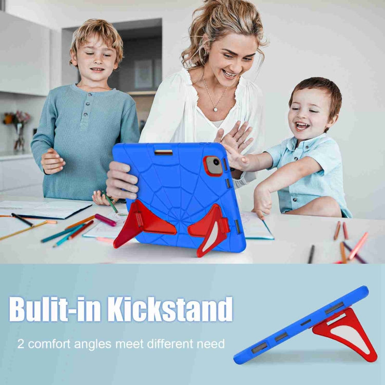 For iPad Air 11 2025 / 2024 Silicone + PC Shockproof Protective Tablet Case(Blue Red) - iPad Air 11 2025 / 2024 Cases by buy2fix | Online Shopping UK | buy2fix