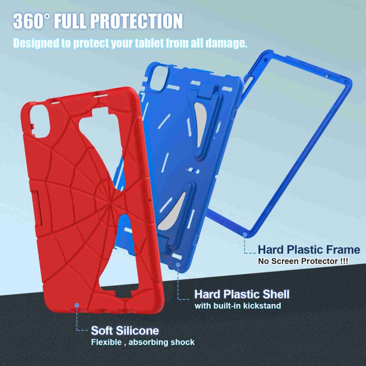 For iPad Air 11 2025 / 2024 Silicone + PC Shockproof Protective Tablet Case(Red Blue) - iPad Air 11 2025 / 2024 Cases by buy2fix | Online Shopping UK | buy2fix
