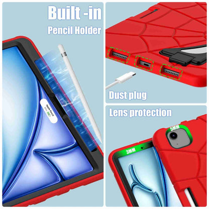 For iPad Air 11 2025 / 2024 Silicone + PC Shockproof Protective Tablet Case(Red Black) - iPad Air 11 2025 / 2024 Cases by buy2fix | Online Shopping UK | buy2fix