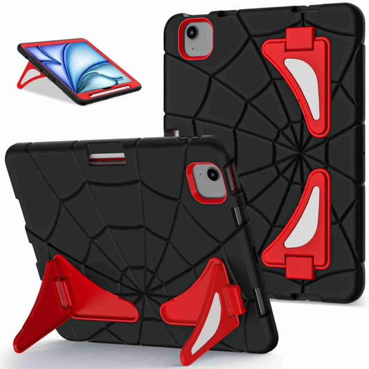 For iPad Air 11 2025 / 2024 Silicone + PC Shockproof Protective Tablet Case(Black Red) - iPad Air 11 2025 / 2024 Cases by buy2fix | Online Shopping UK | buy2fix
