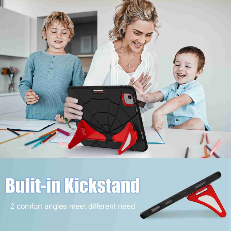 For iPad Air 11 2025 / 2024 Silicone + PC Shockproof Protective Tablet Case(Black Red) - iPad Air 11 2025 / 2024 Cases by buy2fix | Online Shopping UK | buy2fix