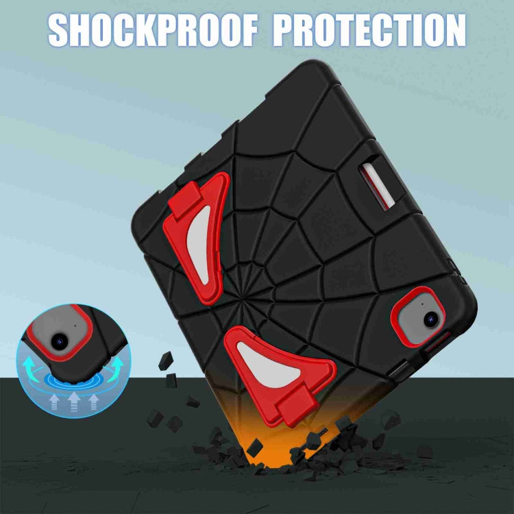 For iPad Air 11 2025 / 2024 Silicone + PC Shockproof Protective Tablet Case(Black Red) - iPad Air 11 2025 / 2024 Cases by buy2fix | Online Shopping UK | buy2fix
