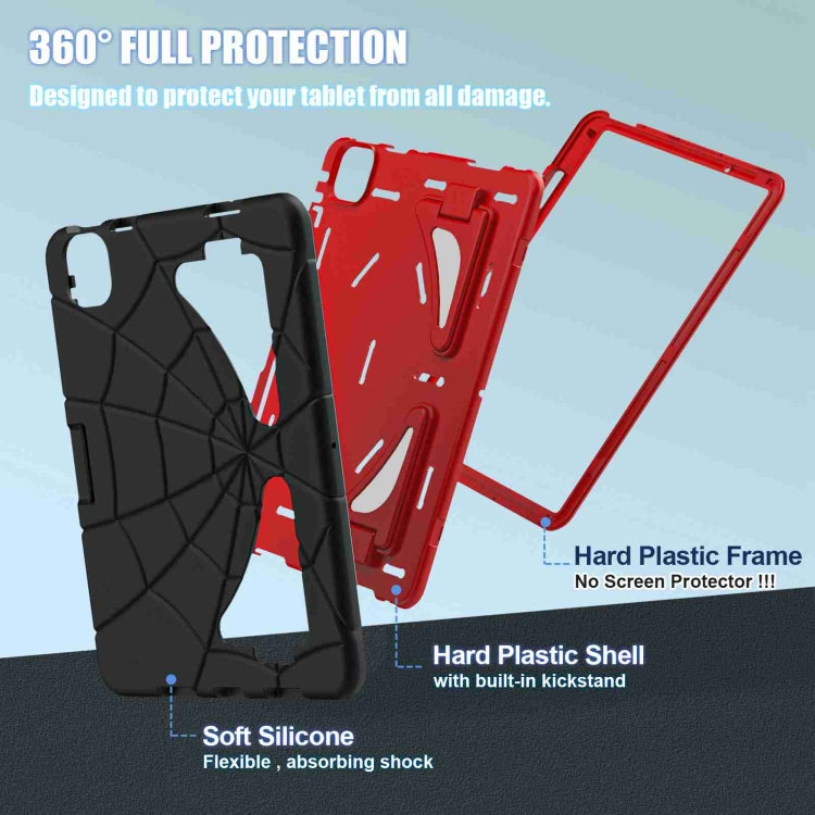 For iPad Air 11 2025 / 2024 Silicone + PC Shockproof Protective Tablet Case(Black Red) - iPad Air 11 2025 / 2024 Cases by buy2fix | Online Shopping UK | buy2fix
