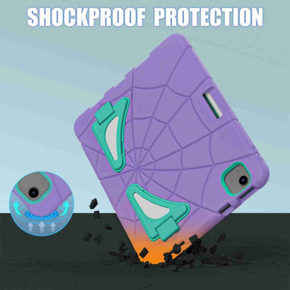 For iPad Air 11 2025 / 2024 Silicone + PC Shockproof Protective Tablet Case(Purple Mint Green) - iPad Air 11 2025 / 2024 Cases by buy2fix | Online Shopping UK | buy2fix