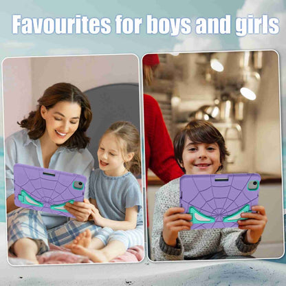 For iPad Air 11 2025 / 2024 Silicone + PC Shockproof Protective Tablet Case(Purple Mint Green) - iPad Air 11 2025 / 2024 Cases by buy2fix | Online Shopping UK | buy2fix