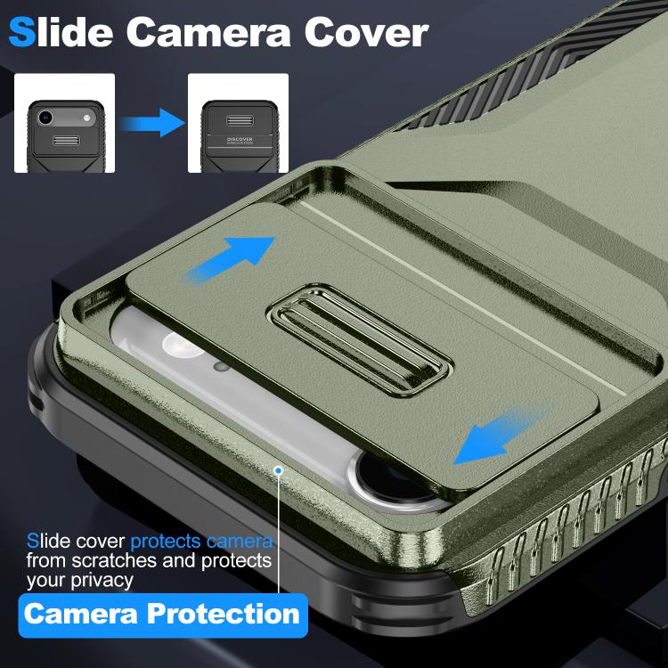 For iPhone Air Sliding Camshield Phone Case(Alpine Green) - iPhone Air Cases by buy2fix | Online Shopping UK | buy2fix