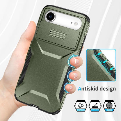 For iPhone Air Sliding Camshield Phone Case(Alpine Green) - iPhone Air Cases by buy2fix | Online Shopping UK | buy2fix
