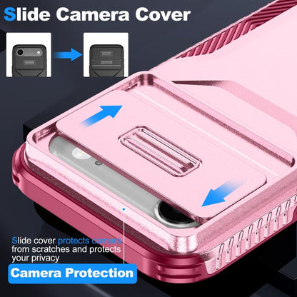 For iPhone Air Sliding Camshield Phone Case(Pink + Rose Red) - iPhone Air Cases by buy2fix | Online Shopping UK | buy2fix