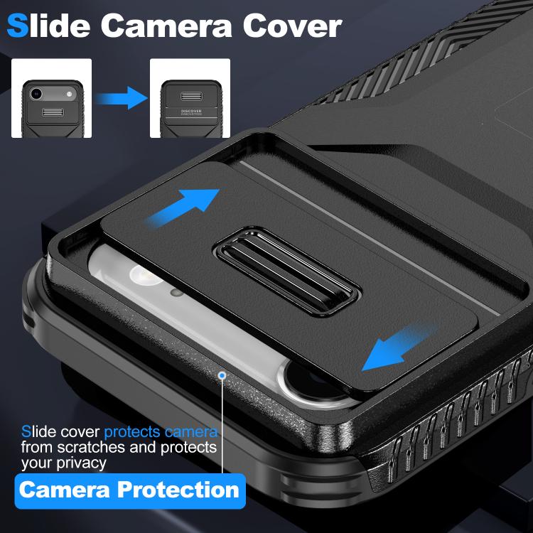 For iPhone Air Sliding Camshield Phone Case(Black) - iPhone Air Cases by buy2fix | Online Shopping UK | buy2fix