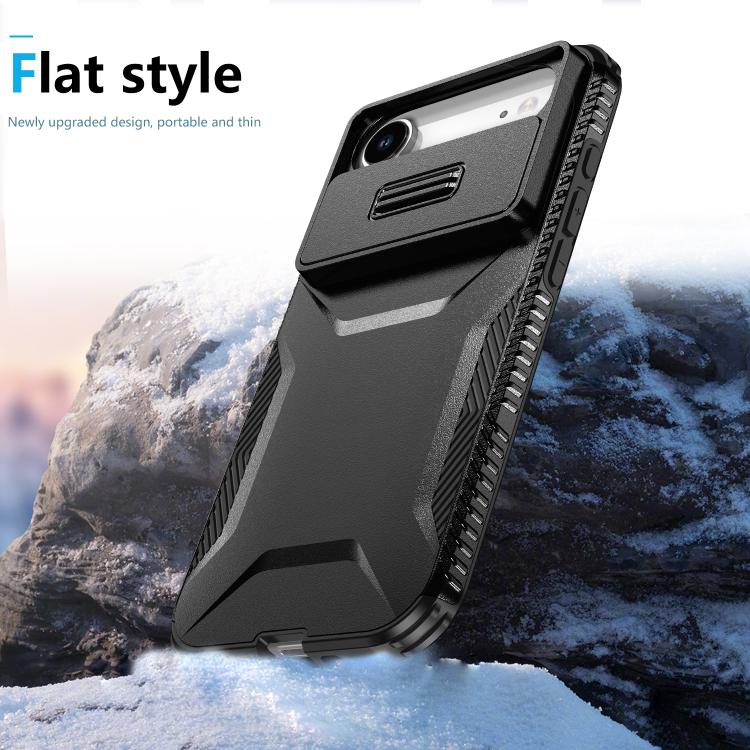 For iPhone Air Sliding Camshield Phone Case(Black) - iPhone Air Cases by buy2fix | Online Shopping UK | buy2fix