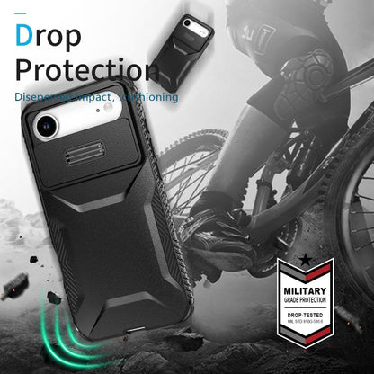 For iPhone Air Sliding Camshield Phone Case(Black) - iPhone Air Cases by buy2fix | Online Shopping UK | buy2fix