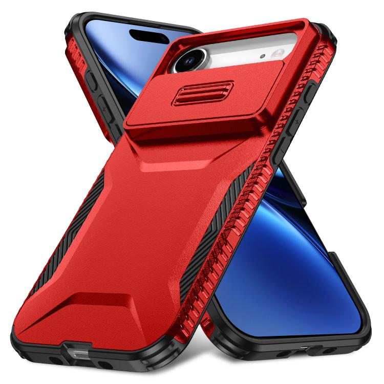 For iPhone Air Sliding Camshield Phone Case(Red) - iPhone Air Cases by buy2fix | Online Shopping UK | buy2fix