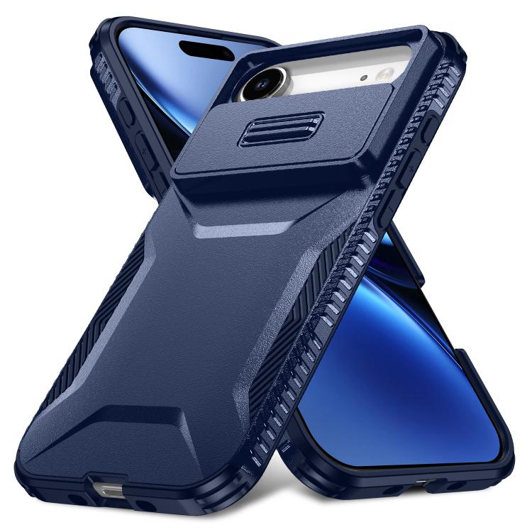 For iPhone Air Sliding Camshield Phone Case(Blue) - iPhone Air Cases by buy2fix | Online Shopping UK | buy2fix