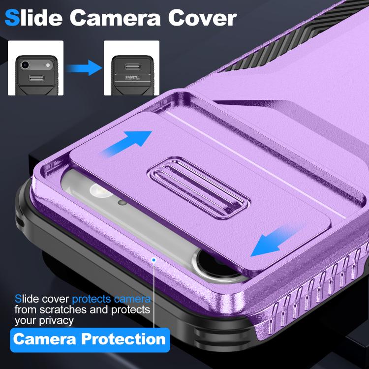 For iPhone Air Sliding Camshield Phone Case(Purple) - iPhone Air Cases by buy2fix | Online Shopping UK | buy2fix