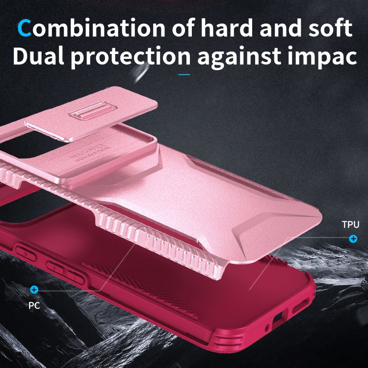 For Google Pixel 10 Pro XL / 9 Pro XL Sliding Camshield Phone Case(Pink + Rose Red) by buy2fix