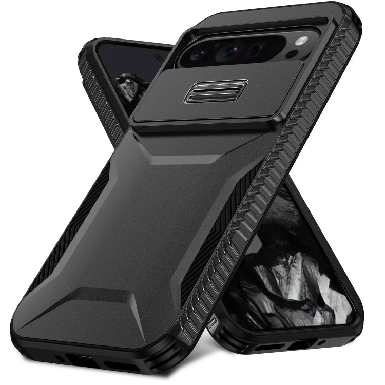 For Google Pixel 10 Pro XL / 9 Pro XL Sliding Camshield Phone Case(Black) by buy2fix