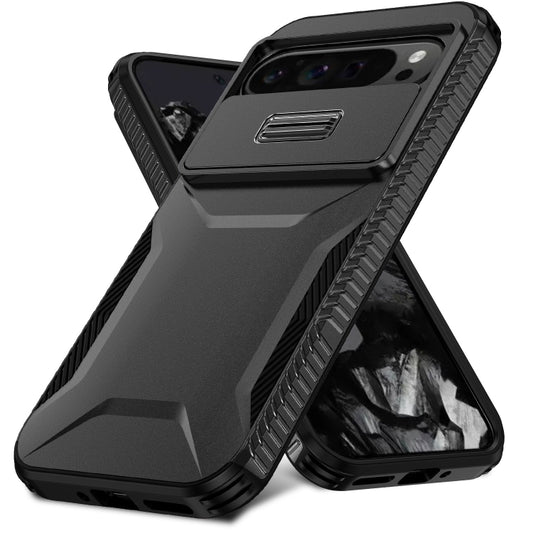 For Google Pixel 10 Pro XL / 9 Pro XL Sliding Camshield Phone Case(Black) by buy2fix