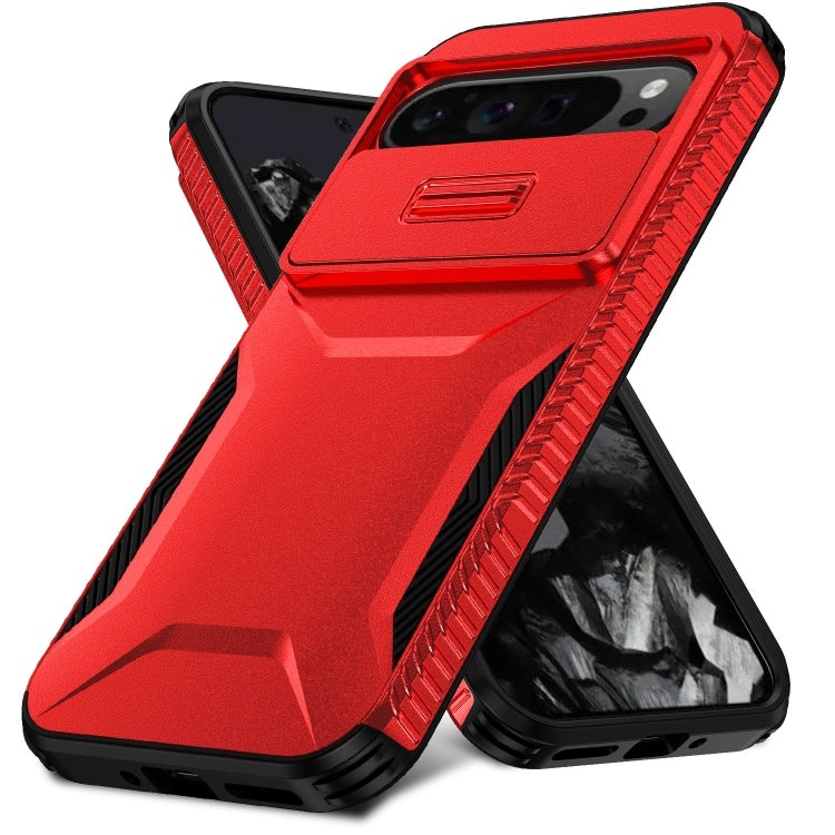 For Google Pixel 10 Pro XL / 9 Pro XL Sliding Camshield Phone Case(Red) by buy2fix