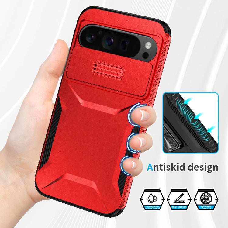 For Google Pixel 10 Pro XL / 9 Pro XL Sliding Camshield Phone Case(Red) by buy2fix