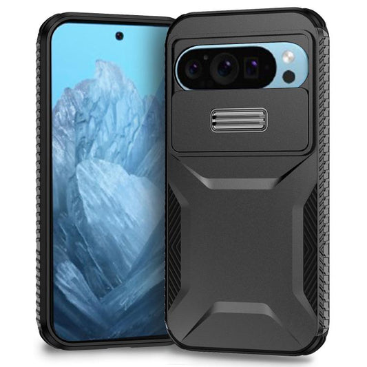 For Google Pixel 10 Pro / 10 / 9 Pro Sliding Camshield Phone Case(Black) - Google Cases by buy2fix | Online Shopping UK | buy2fix
