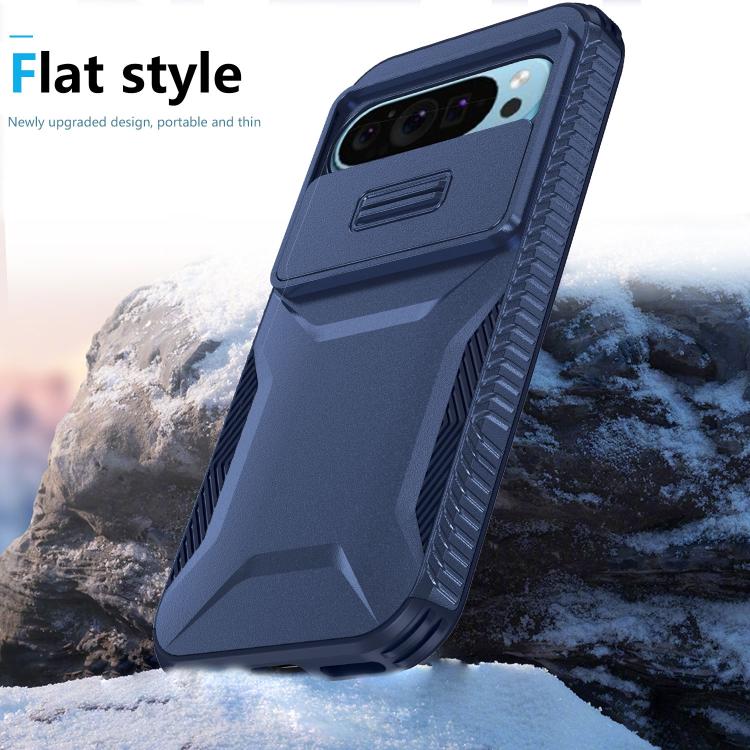 For Google Pixel 10 Pro / 10 / 9 Pro Sliding Camshield Phone Case(Blue) - Google Cases by buy2fix | Online Shopping UK | buy2fix