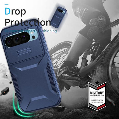 For Google Pixel 10 Pro / 10 / 9 Pro Sliding Camshield Phone Case(Blue) - Google Cases by buy2fix | Online Shopping UK | buy2fix