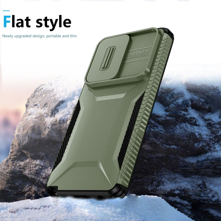 For Motorola Moto G Stylus 5G 2024 Sliding Camshield Phone Case(Alpine Green) by buy2fix