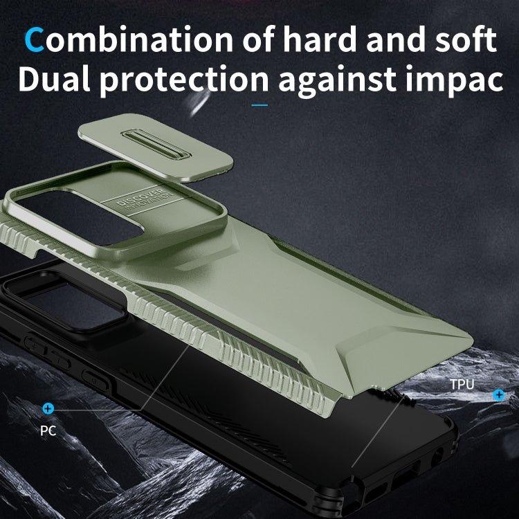 For Motorola Moto G Stylus 5G 2024 Sliding Camshield Phone Case(Alpine Green) by buy2fix