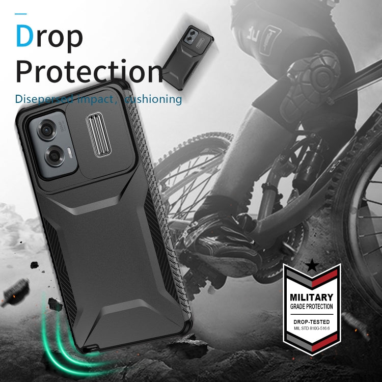 For Motorola Moto G Stylus 5G 2024 Sliding Camshield Phone Case(Black) by buy2fix