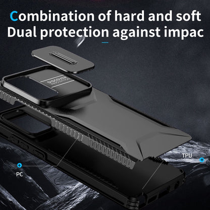 For Motorola Moto G Stylus 5G 2024 Sliding Camshield Phone Case(Black) by buy2fix