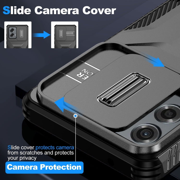 For Motorola Moto G Stylus 5G 2024 Sliding Camshield Phone Case(Black) by buy2fix