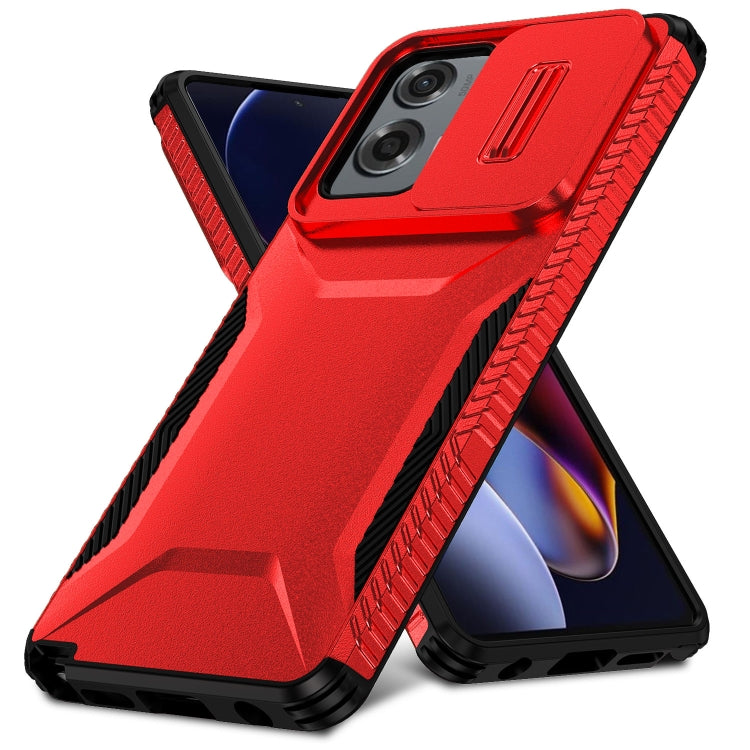 For Motorola Moto G Stylus 5G 2024 Sliding Camshield Phone Case(Red) by buy2fix