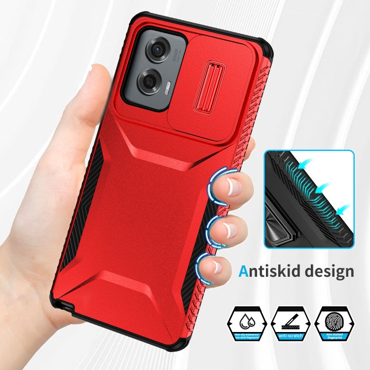 For Motorola Moto G Stylus 5G 2024 Sliding Camshield Phone Case(Red) by buy2fix