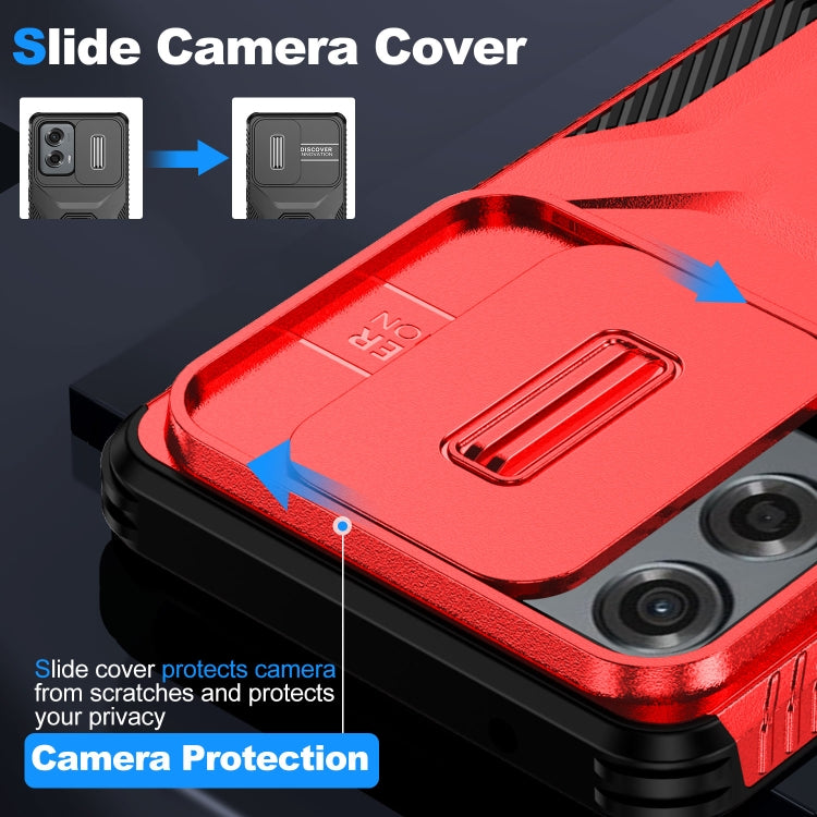 For Motorola Moto G Stylus 5G 2024 Sliding Camshield Phone Case(Red) by buy2fix