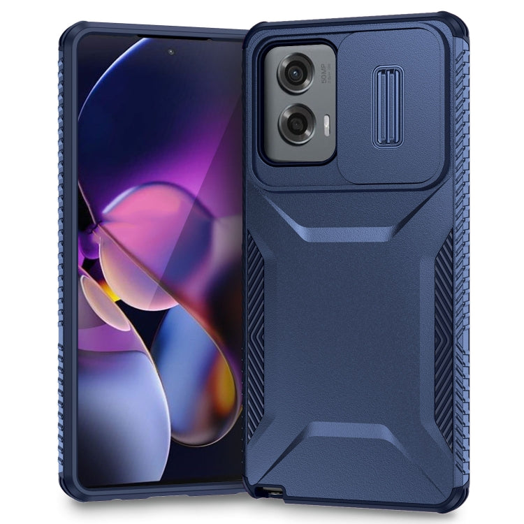 For Motorola Moto G Stylus 5G 2024 Sliding Camshield Phone Case(Blue) by buy2fix
