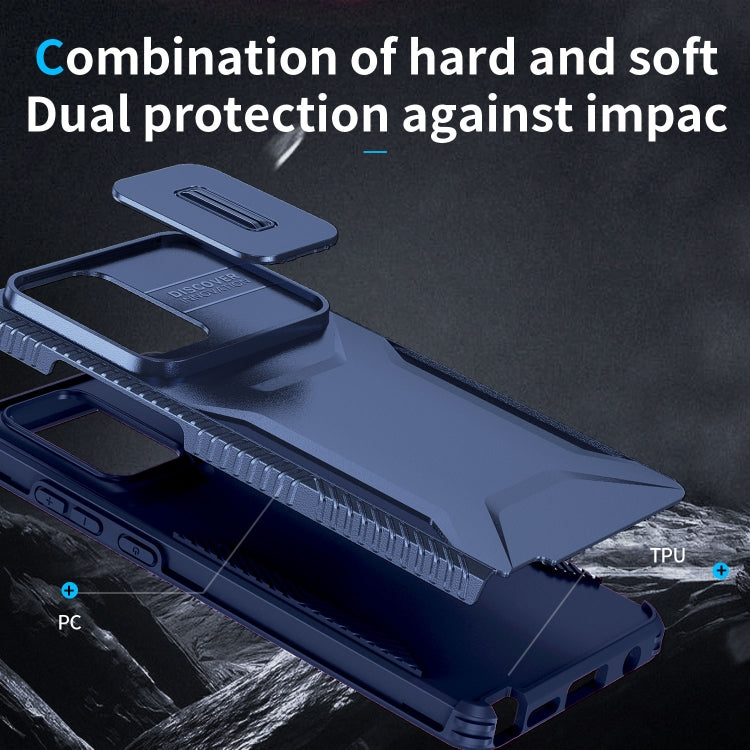 For Motorola Moto G Stylus 5G 2024 Sliding Camshield Phone Case(Blue) by buy2fix