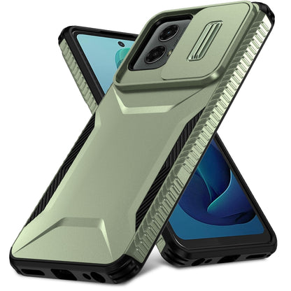 For Motorola Moto G 5G 2024 Sliding Camshield Phone Case(Alpine Green) by buy2fix
