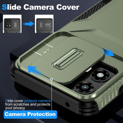For Motorola Moto G 5G 2024 Sliding Camshield Phone Case(Alpine Green) by buy2fix