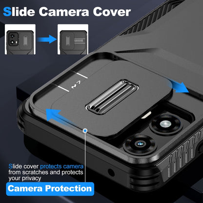For Motorola Moto G 5G 2024 Sliding Camshield Phone Case(Black) by buy2fix